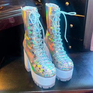 Dolls Kill x Club Exx Frostbitten Platform Boots